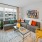 a living room with a couch and a coffee table
